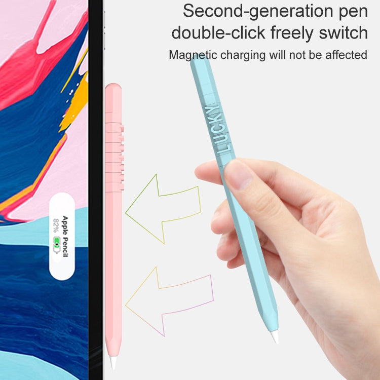 LOVE MEI Capa Protetora de Silicone para Apple Pencil 1 com Design de Números e Letras, Para Apple Pencil 1