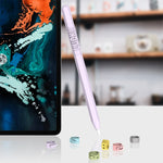 LOVE MEI Capa Protetora de Silicone para Apple Pencil 2 com Design de Números e Letras, Para Apple Pencil 2