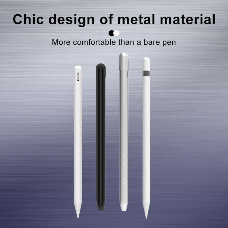 Estojo protetor antiderrapante metálico mate para caneta Stylus Apple Pencil 1, Para Apple Pencil 1
