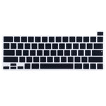 Película protetora de silicone à prova de pó para teclado de portátil MacBook Pro 16 polegadas A2141 & Pro 13,3 polegadas A2251 / A2289 / A2338 (2020), Para MacBook Pro 16 polegadas A2141 (Preto), Para MacBook Pro 16 polegadas A2141 (Branco)