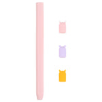 Estojo protetor de silicone com desenho animado de animal para caneta Stylus 4 em 1 para Apple Pencil 2, Para Apple Pencil 2