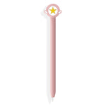 Capa protetora de silicone com desenho animado fofo para Apple Pencil 1 (Estrela de cinco pontas rosa), Para Apple Pencil 1