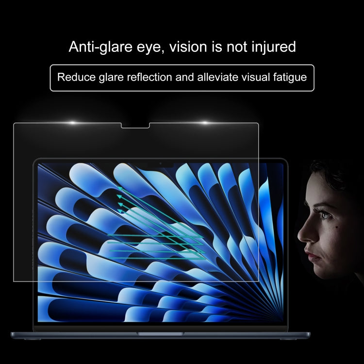 Para MacBook Air 15,3 polegadas A2941 2023 Filme de Vidro Temperado à Prova de Explosão com Dureza de Superfície 9H 0,26mm, Para MacBook Air 15,3 polegadas A2941 2023 / Air 15 M3 2024 A3114 (1 unidade)
