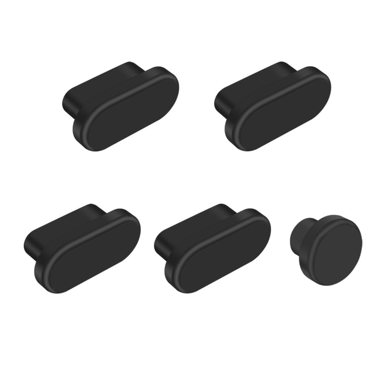 ENKAY 5 em 1 Tampões à Prova de Poeira para Porta de Carregamento para MacBook 12 polegadas / MacBook Pro 13,3 / 15,4 polegadas (2016/2017)