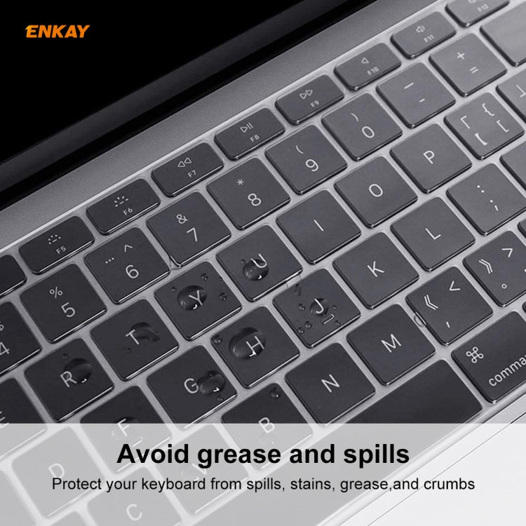 ENKAY Capa Protetora de Teclado TPU para MacBook Air 13,3 polegadas A1932 (2018), Versão EU, Para MacBook Air 13,3 polegadas A1932 (2018)