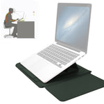 Conjunto de Mala Forro Universal Impermeável em PU para Laptop 4 em 1 com Alça, Suporte e Porta-Canetas + 2 Enroladores + Mala para Rato + Mala para Carregador para Portáteis de 13 / 14 polegadas, 13 / 14 polegadas