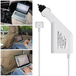Carregador de Carro MagSafe 2 Estilo T 5 Pinos 45W 14,85V 3,05A com 1 Porta USB para Apple MacBook A1466 / A1436 / A1465 / A1435 / MD224 / MD231 / MD761 / MD711, Comprimento: 1,7m, 45W 14,85V 3,05A