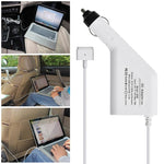 Carregador de Carro MagSafe 2 Estilo T 5 Pinos 60W 16,5V 3,65A com 1 Porta USB para Apple MacBook A1465 / A1502 / A1435 / MD212 / MD2123 / MD662, Comprimento: 1,7m