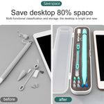 Para Apple Pencil 1 / 2 Estojo Protetor Multifuncional para Caneta de Escrita 8mm Caixa de Armazenamento TouchPen, 8mm
