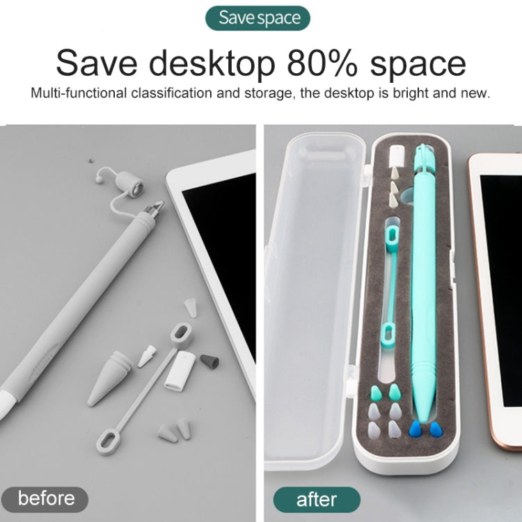 Para Apple Pencil 1 / 2 Estojo Protetor Multifuncional para Caneta de Escrita 10mm Caixa de Armazenamento TouchPen, 10mm
