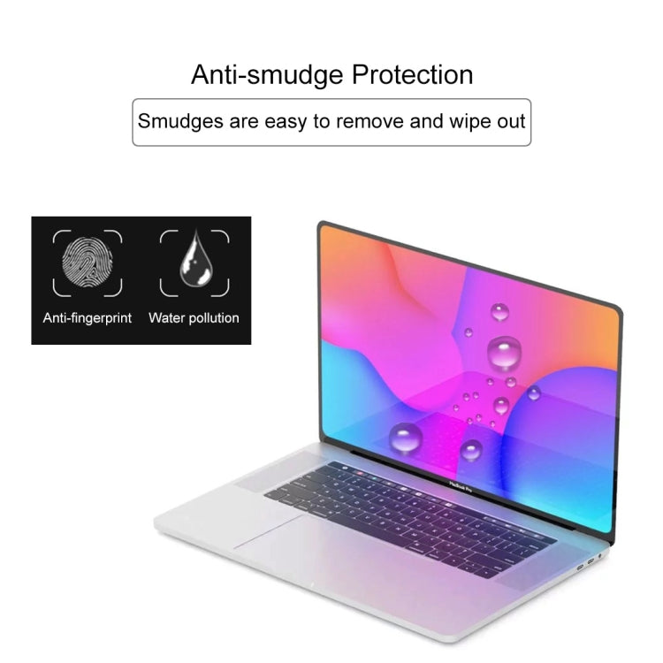 2 unidades de película protetora de vidro temperado 9H para ecrã de portátil MacBook Pro 16 polegadas