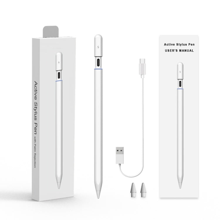 Caneta Stylus Capacitiva Ativa P8 com Rejeição de Palma para iPad Versão Após 2018, P8