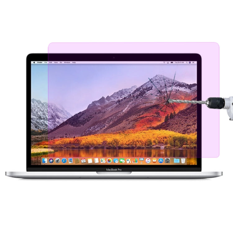Filme de Vidro Temperado Anti Luz Azul à Prova de Explosão com Dureza de Superfície 9H para Macbook Pro 13.3 polegadas com Touch Bar (A1706), Para Macbook Pro 13.3 polegadas com Touch Bar (A1706)