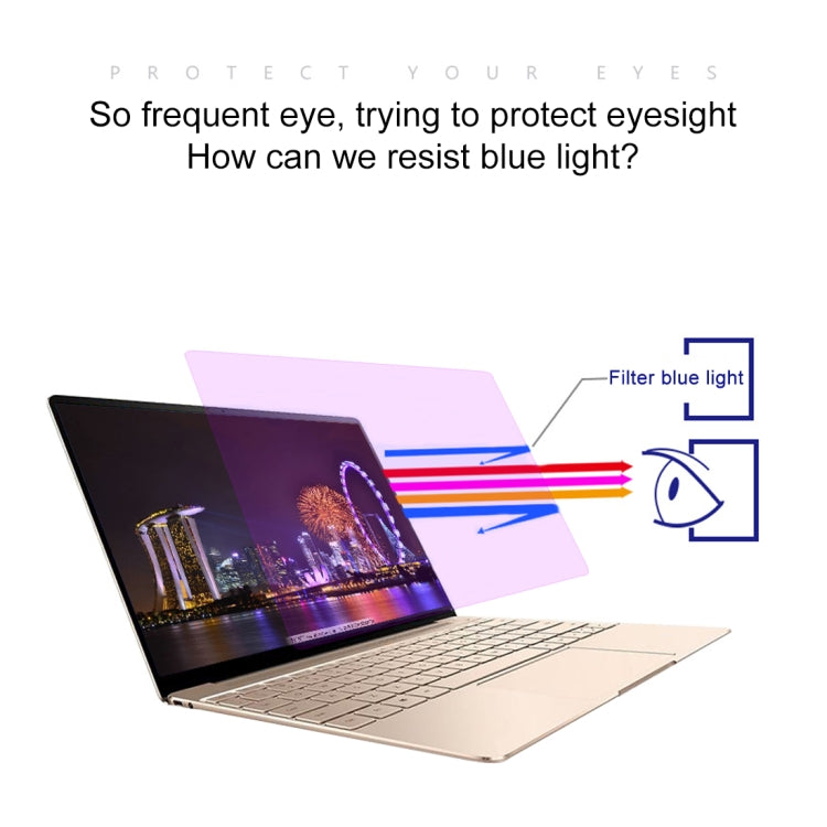 Filme de Vidro Temperado Anti Luz Azul à Prova de Explosão com Dureza de Superfície 9H para Macbook Pro 13.3 polegadas com Touch Bar (A1706), Para Macbook Pro 13.3 polegadas com Touch Bar (A1706)