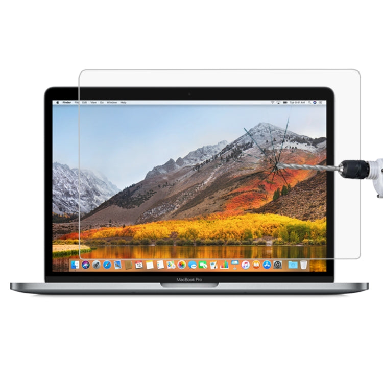 Filme de Vidro Temperado HD à Prova de Explosão com Dureza de Superfície 9H para Macbook Pro 15.4 polegadas com Touch Bar (A1707), Para Macbook Pro 15.4 polegadas com Touch Bar (A1707)