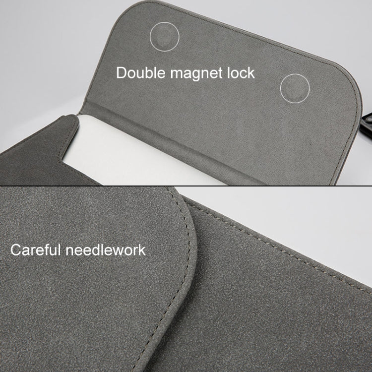 Bolsa Interna Horizontal 2 em 1 em Pele Mate para Portátil + Bolsa de Energia para MacBook Air 11.6 polegadas A1465 (2012 - 2015) / A1370 (2010 - 2011), MacBook Air 11.6 polegadas A1465 (2012 - 2015) / A1370 (2010 - 2011)