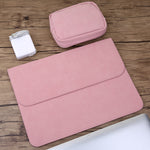 Bolsa Interna Horizontal 2 em 1 em Pele Mate para Portátil + Bolsa de Energia para MacBook 12 polegadas A1534 (2015 - 2017), MacBook 12 polegadas A1534 (2015 - 2017)