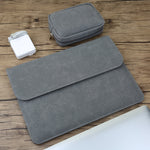 Bolsa Interna Horizontal 2 em 1 em Pele Mate para Portátil + Bolsa de Energia para MacBook Air 13.3 polegadas A1466 (2012 - 2017) / A1369 (2010 - 2012), MacBook Air 13.3 polegadas A1466 (2012 - 2017) / A1369 (2010 - 2012)