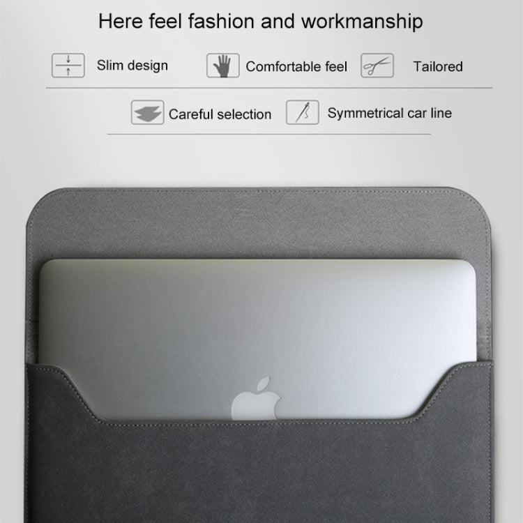 Bolsa Interna Horizontal 2 em 1 em Pele Mate para Portátil + Bolsa de Energia para MacBook Air 13.3 polegadas A1466 (2012 - 2017) / A1369 (2010 - 2012), MacBook Air 13.3 polegadas A1466 (2012 - 2017) / A1369 (2010 - 2012)