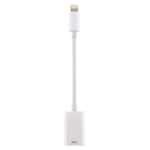 Adaptador de Câmara NK102 Macho 8 Pinos para Porta USB Fêmea Única, Suporta Sistema iOS 13.0 e Superior