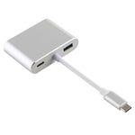 Adaptador Multifuncional 4 em 1 USB / Type-C para 4K HDMI + VGA + USB 3.0