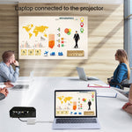 Adaptador Multifuncional 4 em 1 USB / Type-C para 4K HDMI + VGA + USB 3.0