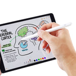 Ponta Superfina de 1,7 mm Caneta Stylus Capacitiva para Ecrã Manuscrito que Previne Toques Acidentais