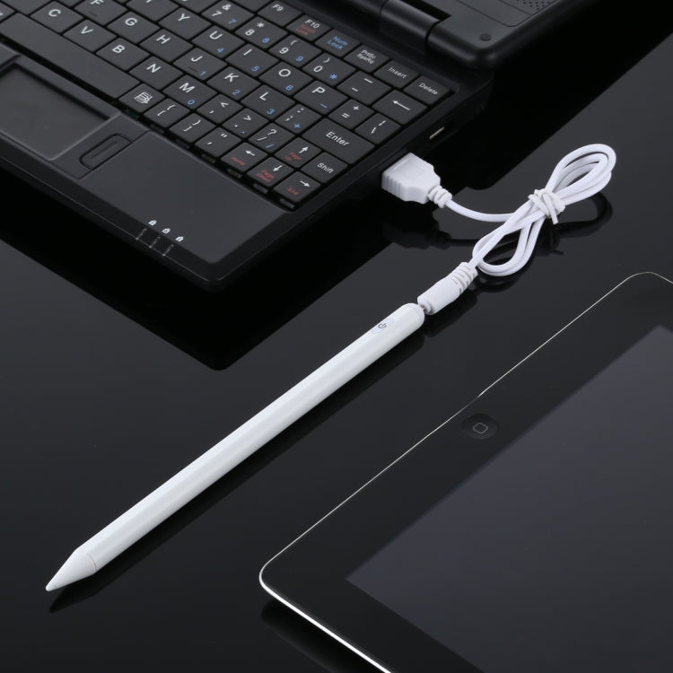 Ponta Superfina de 1,7 mm Caneta Stylus Capacitiva para Ecrã Manuscrito que Previne Toques Acidentais