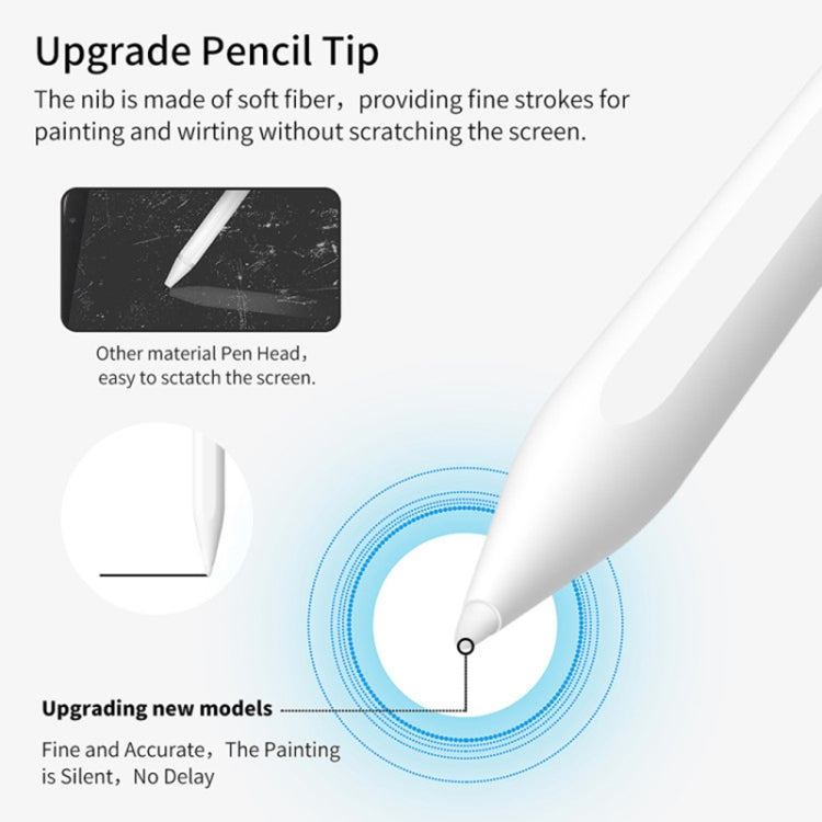 Ponta Superfina de 1,7 mm Caneta Stylus Capacitiva para Ecrã Manuscrito que Previne Toques Acidentais