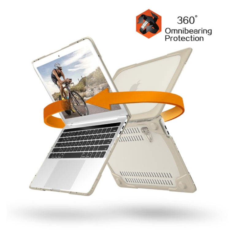 Capa Protetora Dobrável TPU + PC Antichoque para Portátil MacBook Pro 13,3 polegadas (A1708) & com Touch Bar (A1706) com Suporte, Para MacBook Pro 13,3 polegadas com Touch Bar