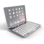 F8SM+ Versão Laptop Teclado Bluetooth Colorido Retroiluminado em Liga de Alumínio para iPad mini 4 / mini 5