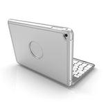 F8SM+ Versão Laptop Teclado Bluetooth Colorido Retroiluminado em Liga de Alumínio para iPad mini 4 / mini 5