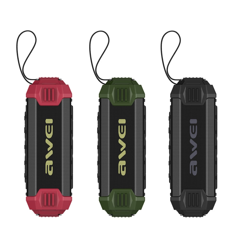 Coluna Bluetooth awei Y280 IPX4 com Power Bank, Graves Reforçados, Microfone Integrado, Suporte FM / USB / Cartão TF / AUX, Y280