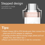 Adaptador OTG de Transmissão e Carregamento de Dados Mcdodo OT-1942 USB-C / Type-C para USB 3.0 AF
