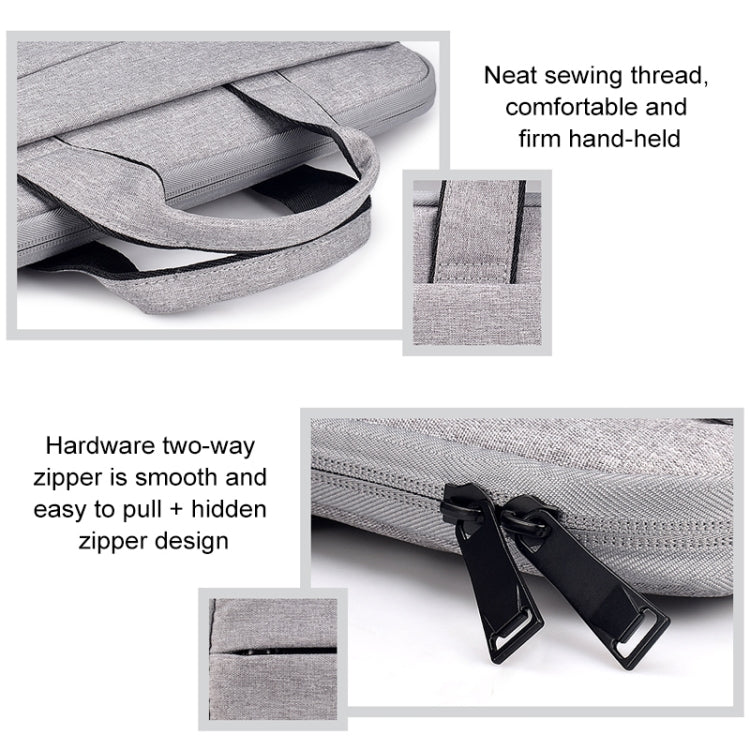 Bolsa para Portátil e Tablet ST03S de 15,4 polegadas com Bolsos Duplos, Tecido Oxford, Alça Macia, Portátil, Preto 15,4 polegadas, Rosa 15,4 polegadas, Cinzento 15,4 polegadas, Cinzento Espacial Profundo 15,4 polegadas, Azul Marinho 15,4 polegadas