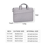 Bolsa para Portátil e Tablet ST03S de 15,4 polegadas com Bolsos Duplos, Tecido Oxford, Alça Macia, Portátil, Preto 15,4 polegadas, Rosa 15,4 polegadas, Cinzento 15,4 polegadas, Cinzento Espacial Profundo 15,4 polegadas, Azul Marinho 15,4 polegadas