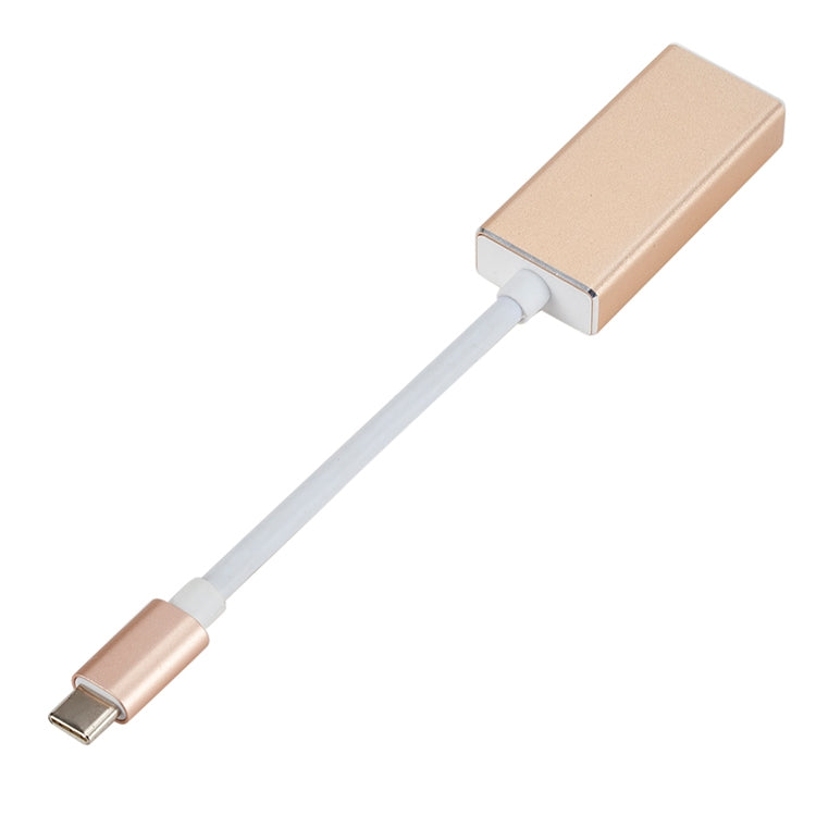 Conversor USB-C / Tipo-C 3.1 Macho para DP Fêmea HD, Comprimento: 12cm