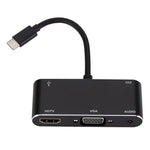 Conversor USB-C / Type-C para HDMI / VGA / USB 3.0 / PD