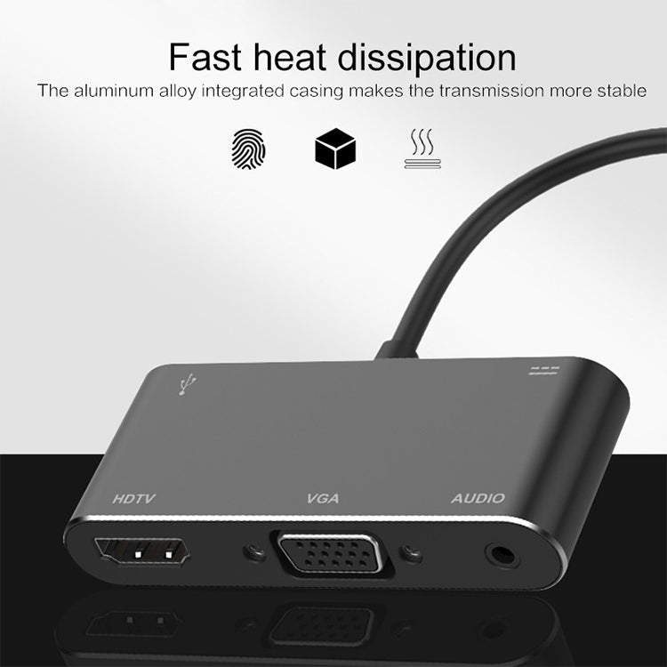 Conversor USB-C / Type-C para HDMI / VGA / USB 3.0 / PD