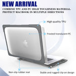 Para MacBook Pro 16 polegadas A2141 (2019) Capa Protetora para Portátil em PC + TPU Duas Cores