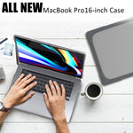 Para MacBook Pro 16 polegadas A2141 (2019) Capa Protetora para Portátil em PC + TPU Duas Cores