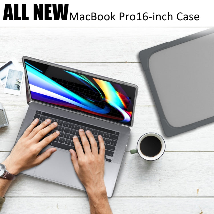 Para MacBook Pro 16 polegadas A2141 (2019) Capa Protetora para Portátil em PC + TPU Duas Cores