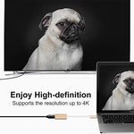 Conversor USB-C / Type-C 3.1 Macho para Mini DP Fêmea HD, Comprimento: 12cm, Prateado, Dourado