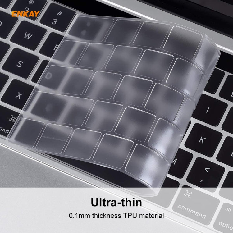 Capa Protetora de Teclado ENKAY TPU para MacBook Pro 13.3 polegadas A1706 / A1989 / A2159 & Pro 15.4 polegadas A1707 / A1990 (com Touch Bar), Versão US