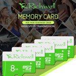 Cartão de Memória Micro SD (TF) Richwell 32GB Classe 10 de Alta Velocidade, 32GB