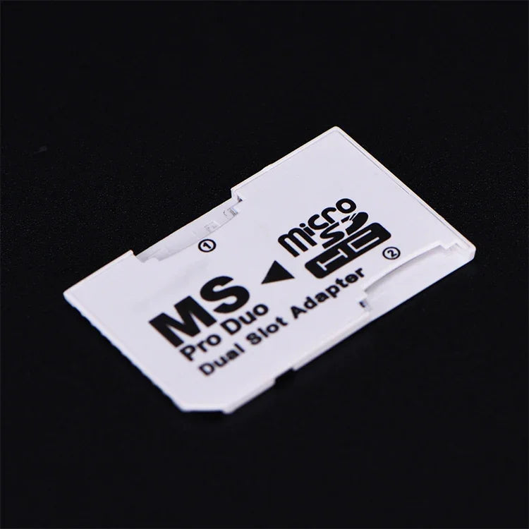 Adaptador CR-5400 Dual Slot Micro SDHC (TF) para MS PRO Duo, Capacidade Total Suportada: 64GB, CR-5400