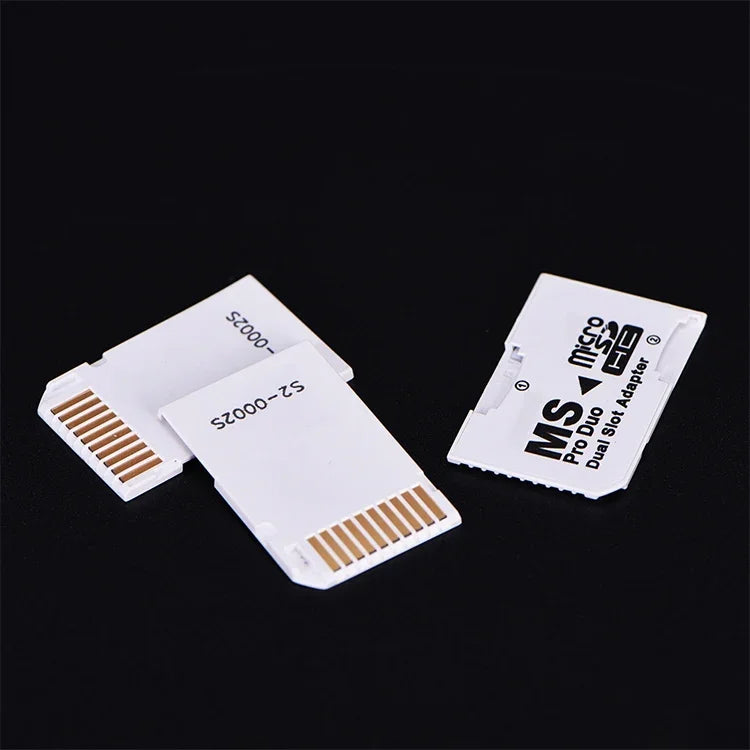 Adaptador CR-5400 Dual Slot Micro SDHC (TF) para MS PRO Duo, Capacidade Total Suportada: 64GB, CR-5400