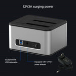 Dock para Disco Rígido Blueendless SATA USB 3.0 2 Baias para Cópia Offline de 2,5 / 3,5 polegadas