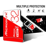 Cartão de Memória MICRODATA 16GB Alta Velocidade U1 Vermelho e Branco TF (Micro SD), 16GB