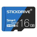 Cartão de Memória TF (Micro SD) Azul e Preto U1 de Alta Velocidade STICKDRIVE 16GB, 16GB